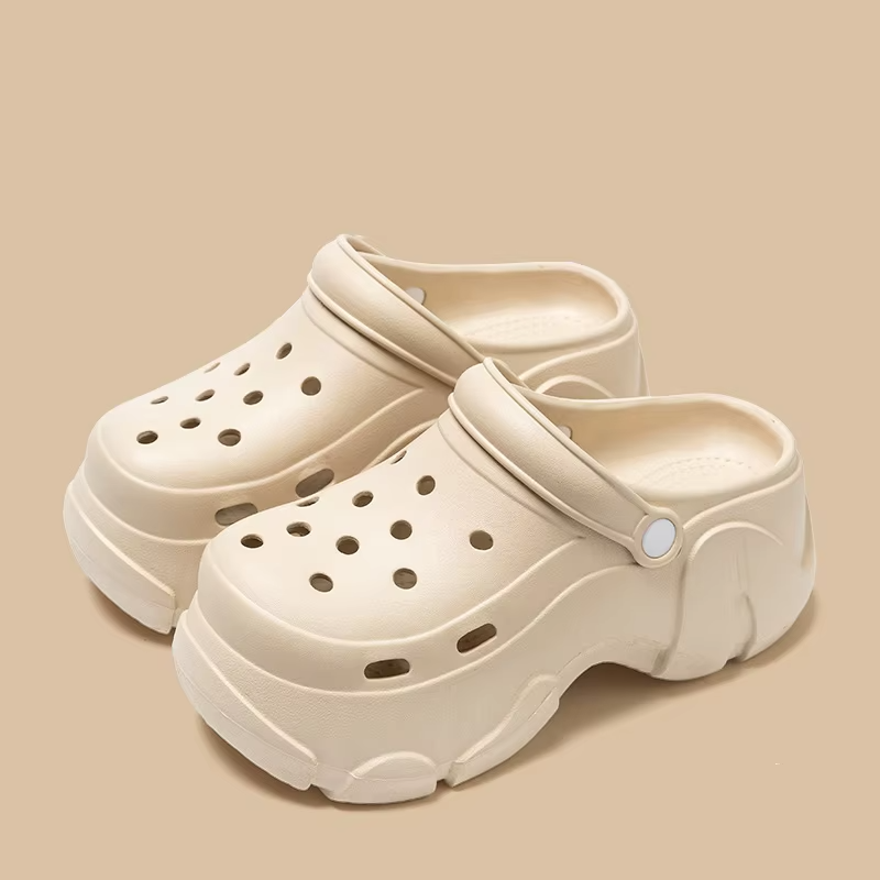 Chunky Platform Clogs Sandals Women Summer Soft Thick Bottom Beach Garden Shoes Woman Slide Non Slip EVA Wedge Slippers
