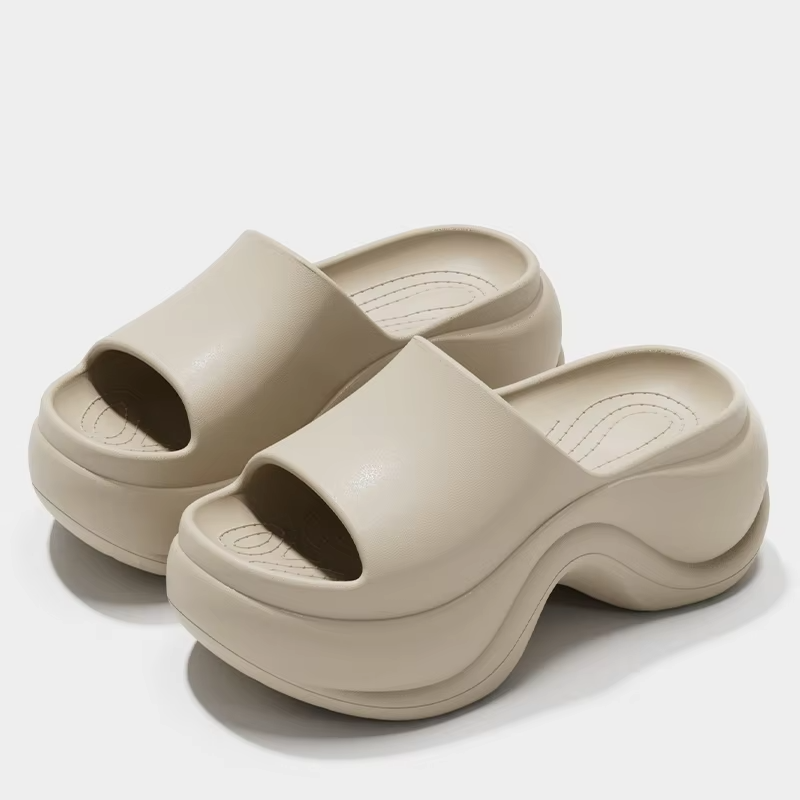 Thick Platform Women's Slippers Summer Outdoor Indoor Soft Sole Home Slide Sandals EVA Summer Fashion Wear Beach Anti-Slip Shoes