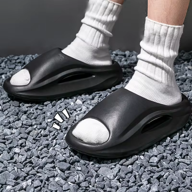 EVA Anti-Slip Men's Slippers Home Thick Bottom Slides Comfortable Lightweight Indoor Outdoor Open Toed Beach Couple sandals