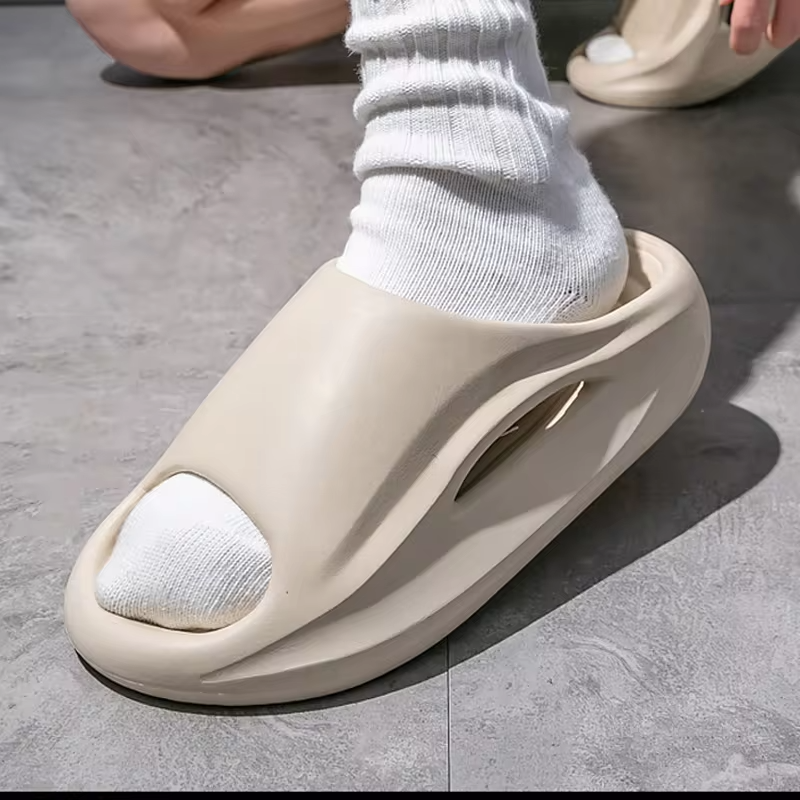 EVA Anti-Slip Men's Slippers Home Thick Bottom Slides Comfortable Lightweight Indoor Outdoor Open Toed Beach Couple sandals