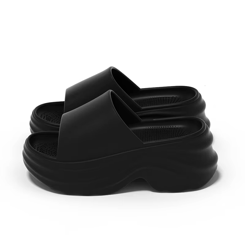 Women's EVA Platform Slippers Women Thick Sole Non Slip Beach Slides Sandals For Women Summer Soft Sole Wedge Heel Slipper