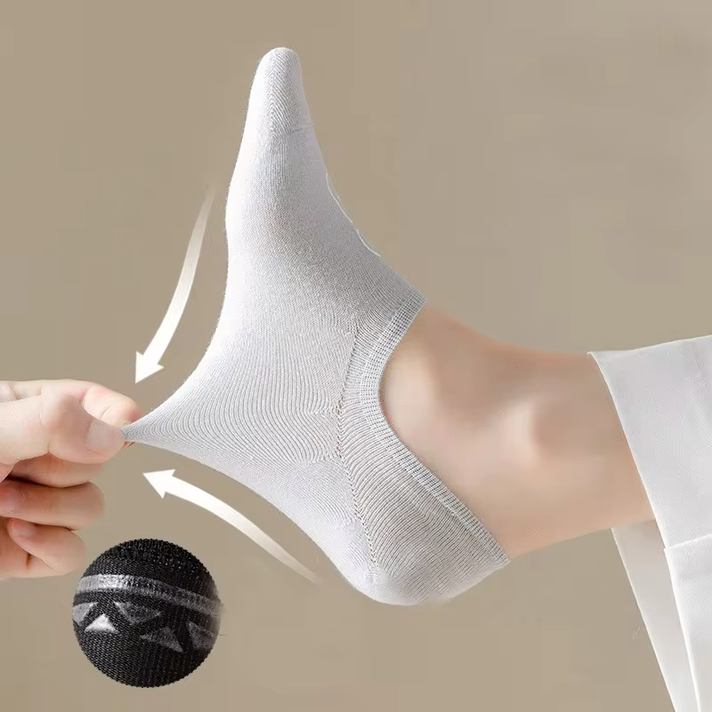 5 Pairs Women Socks High Quality Matching Casual Socks Summer Thin Cotton Bottom Non-slip Invisible Low Short Socks Breathable